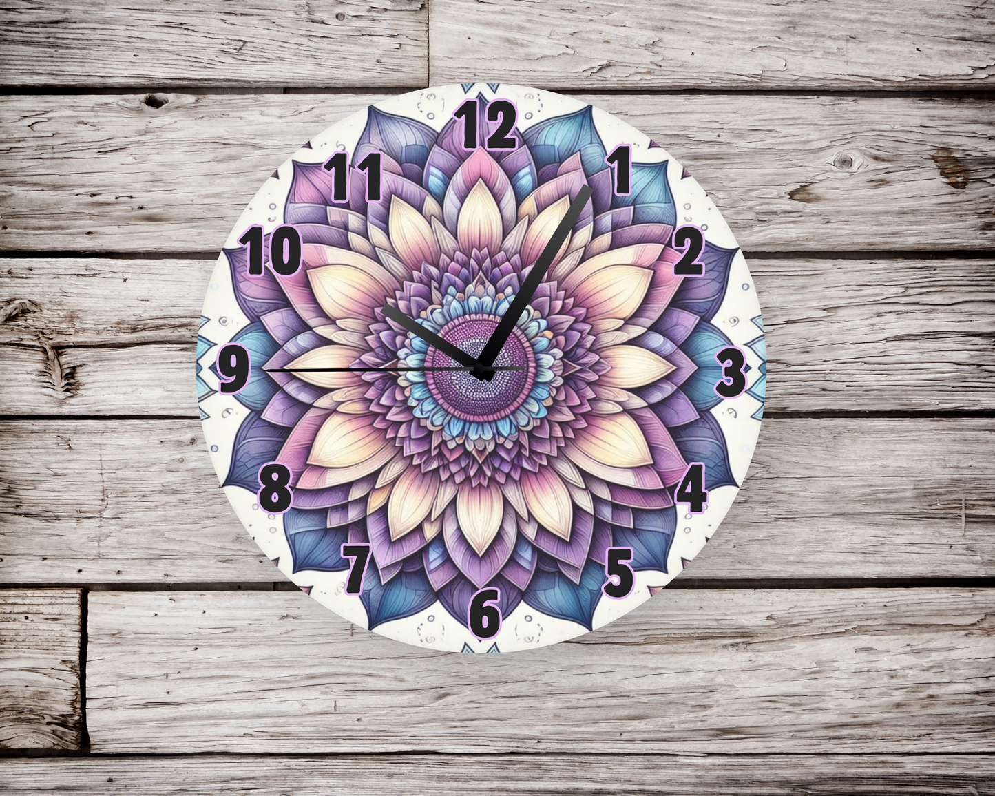 Mandala Wall Clock