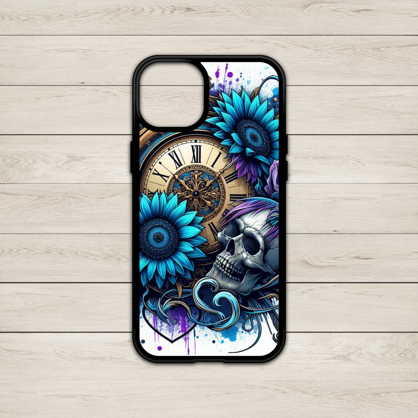 Skull Clock - Phone case