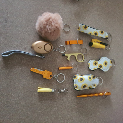 Self - Defense Keychain - Yellow Sunflower