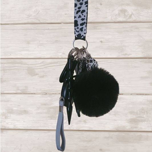 Cow Print - Self Defense Keychain