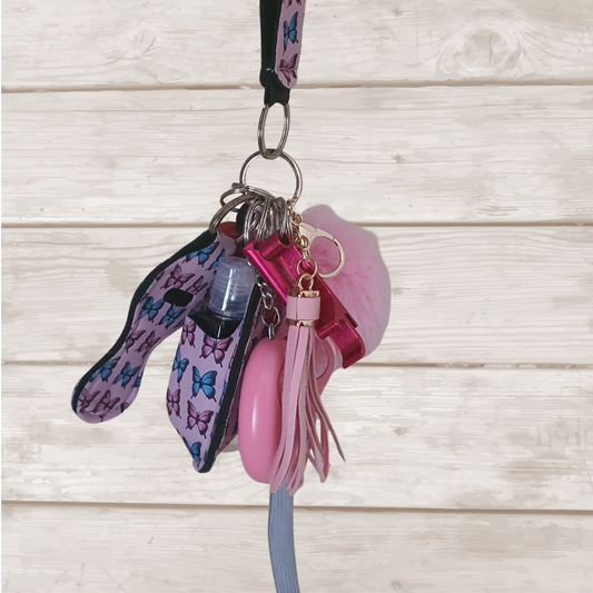 Pink Butterfly - Self Defense Keychain
